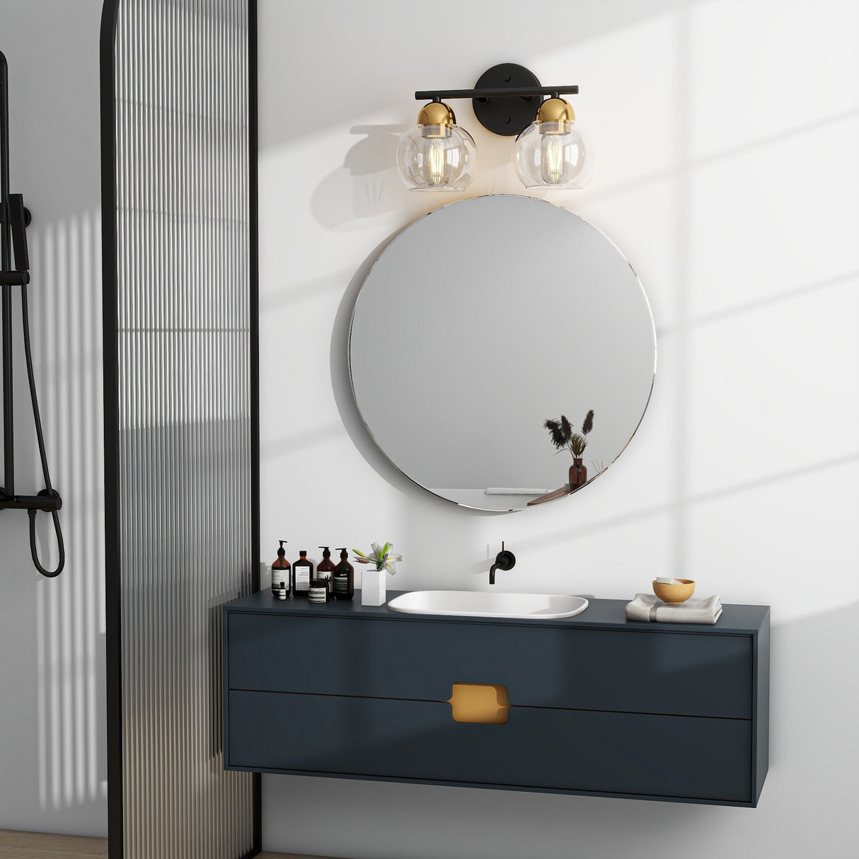 2-Light Bathroom Vanity Light