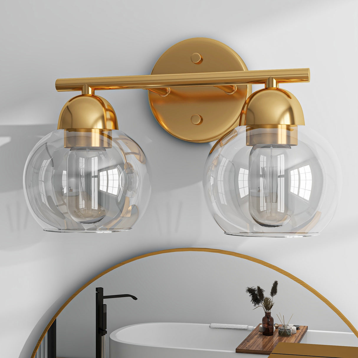 2-Light Bathroom Vanity Light