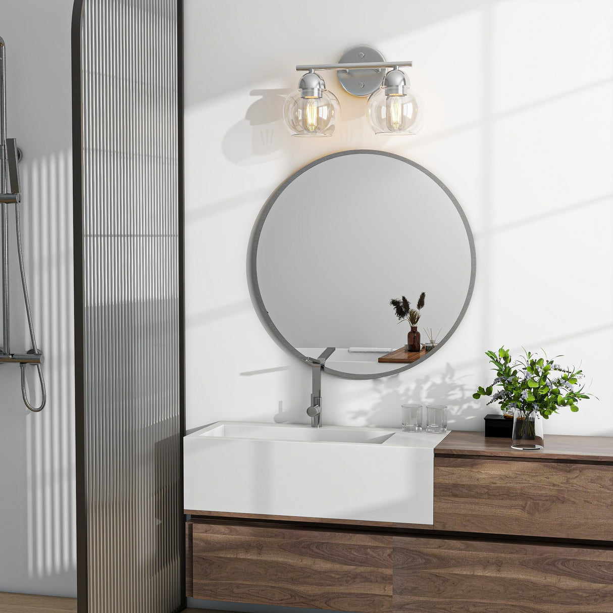 2-Light Bathroom Vanity Light