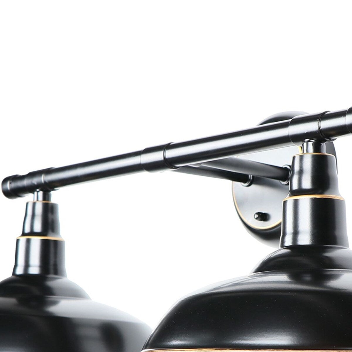 2 Light Outdoor Wall Mounted Lighting in Imperial Black - Imperial Black