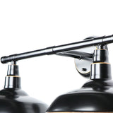2 Light Outdoor Wall Mounted Lighting in Imperial Black - Imperial Black