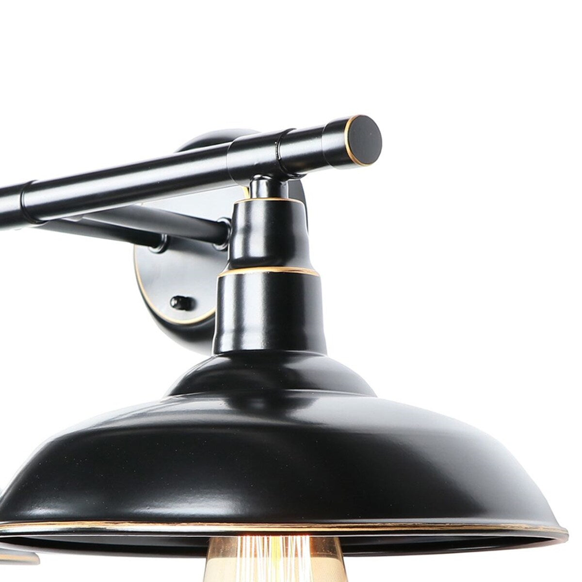 2 Light Outdoor Wall Mounted Lighting in Imperial Black - Imperial Black