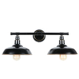 2 Light Outdoor Wall Mounted Lighting in Imperial Black - Imperial Black