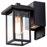 2 PACK Outdoor Wall Sconce with GFCI Outlet - 9.75-inch