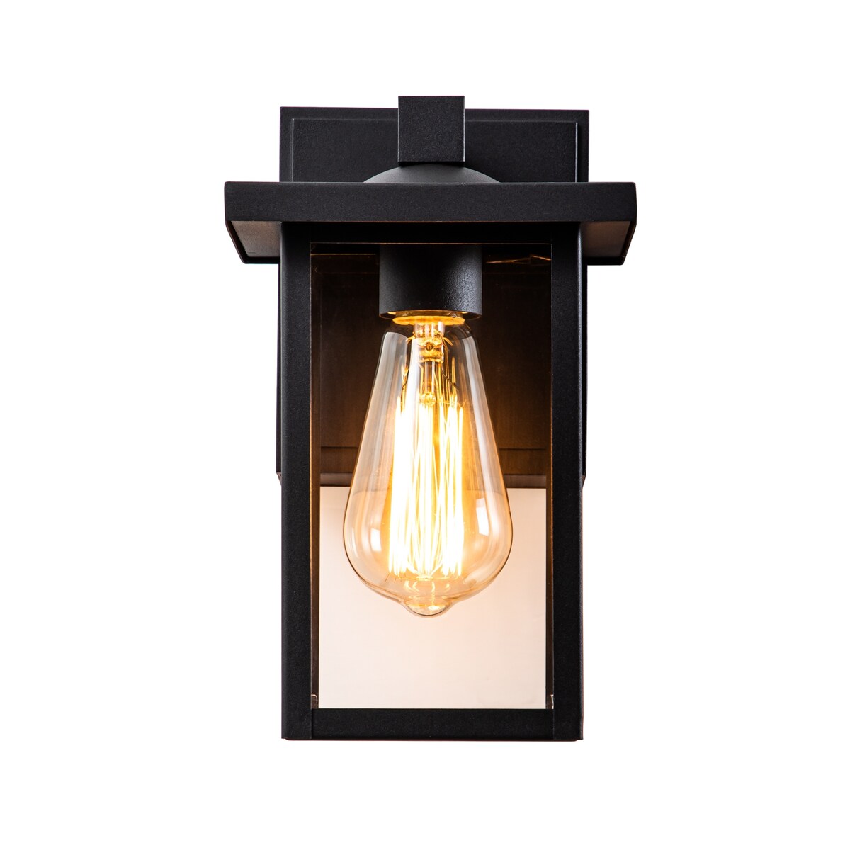 2 PACK Outdoor Wall Sconce with GFCI Outlet - 9.75-inch
