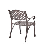 2 PC Elizabeth Cast Aluminum Chair