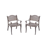 2 PC Elizabeth Cast Aluminum Chair