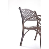 2 PC Elizabeth Cast Aluminum Chair