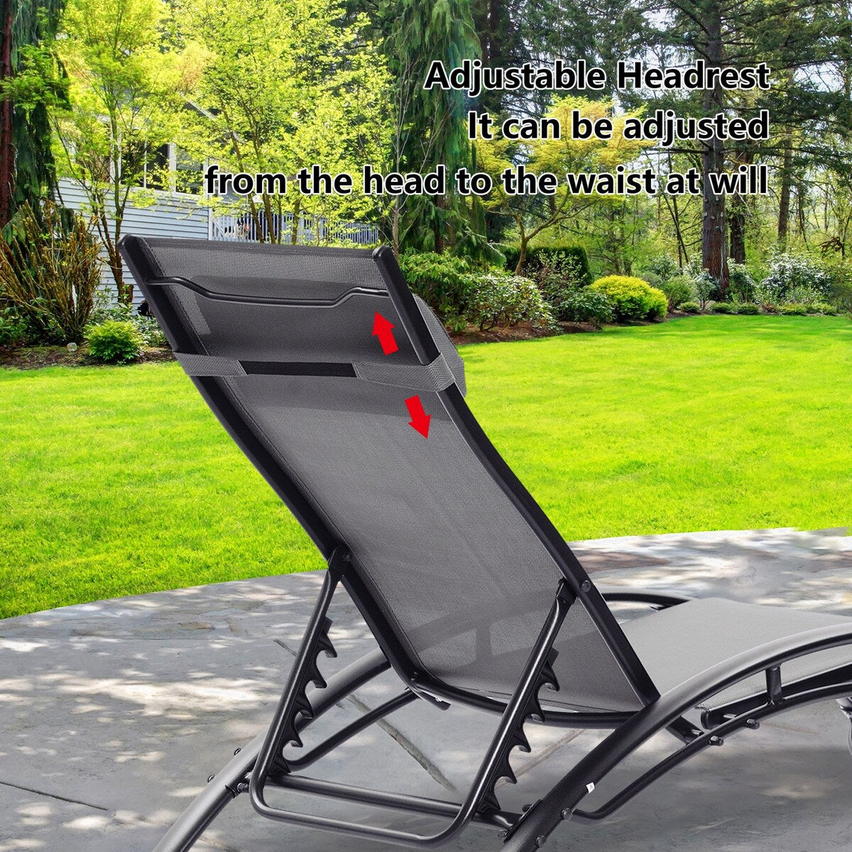 2 PCS Set Outdoor Lounge Chair