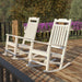 2 Pack All-Weather Faux Wood Rocking Chair - Patio and Yard Furniture