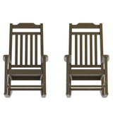2 Pack All-Weather Faux Wood Rocking Chair - Patio and Yard Furniture