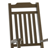 2 Pack All-Weather Faux Wood Rocking Chair - Patio and Yard Furniture