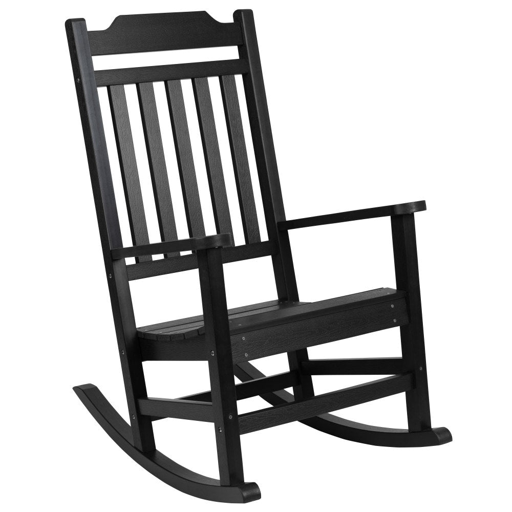 2 Pack All-Weather Faux Wood Rocking Chair - Patio and Yard Furniture