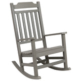 2 Pack All-Weather Faux Wood Rocking Chair - Patio and Yard Furniture
