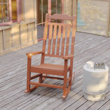 2 Pack All-Weather Faux Wood Rocking Chair - Patio and Yard Furniture