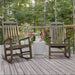 2 Pack All-Weather Faux Wood Rocking Chair - Patio and Yard Furniture