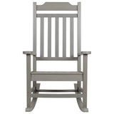 2 Pack All-Weather Faux Wood Rocking Chair - Patio and Yard Furniture