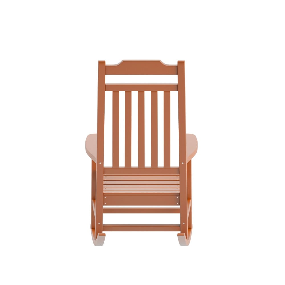 2 Pack All-Weather Faux Wood Rocking Chair - Patio and Yard Furniture