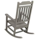 2 Pack All-Weather Faux Wood Rocking Chair - Patio and Yard Furniture