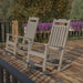 2 Pack All-Weather Faux Wood Rocking Chair - Patio and Yard Furniture