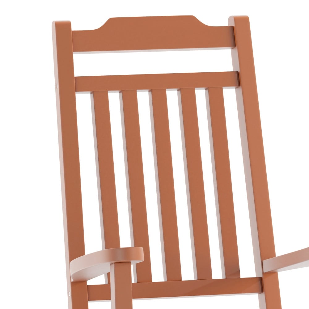2 Pack All-Weather Faux Wood Rocking Chair - Patio and Yard Furniture