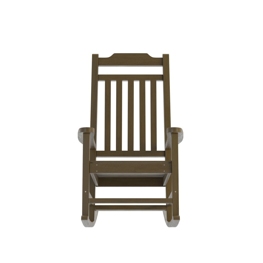 2 Pack All-Weather Faux Wood Rocking Chair - Patio and Yard Furniture