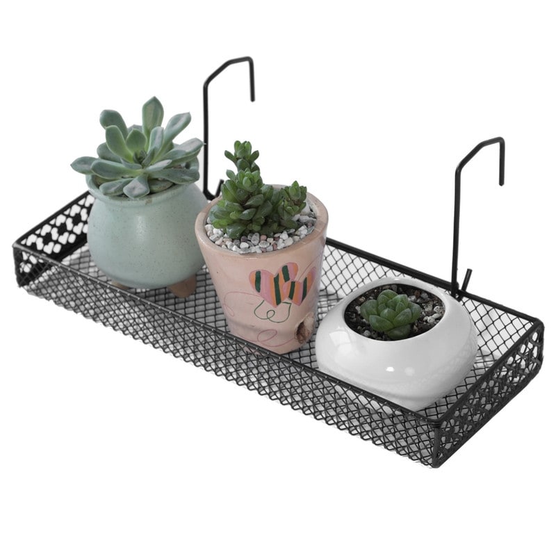 2 Pack Space-Saving Wall Storage Rack Plant Stand Shelf