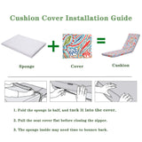 2 Pcs Outdoor Lounge Chair Cushion - N/A