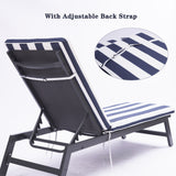 2 Pcs Outdoor Lounge Chair Cushion - N/A