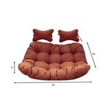 Egg Swing Chair Cushion Durable Weather Resistant Polyester Fits 2 People by LeisureMod
