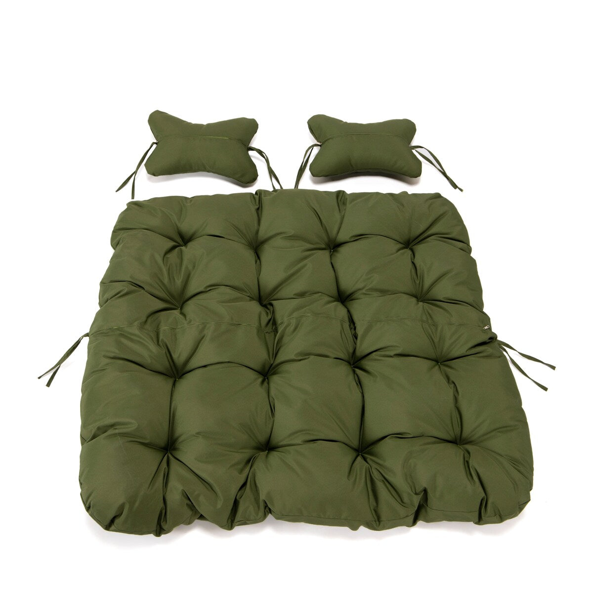 Egg Swing Chair Cushion Durable Weather Resistant Polyester Fits 2 People by LeisureMod