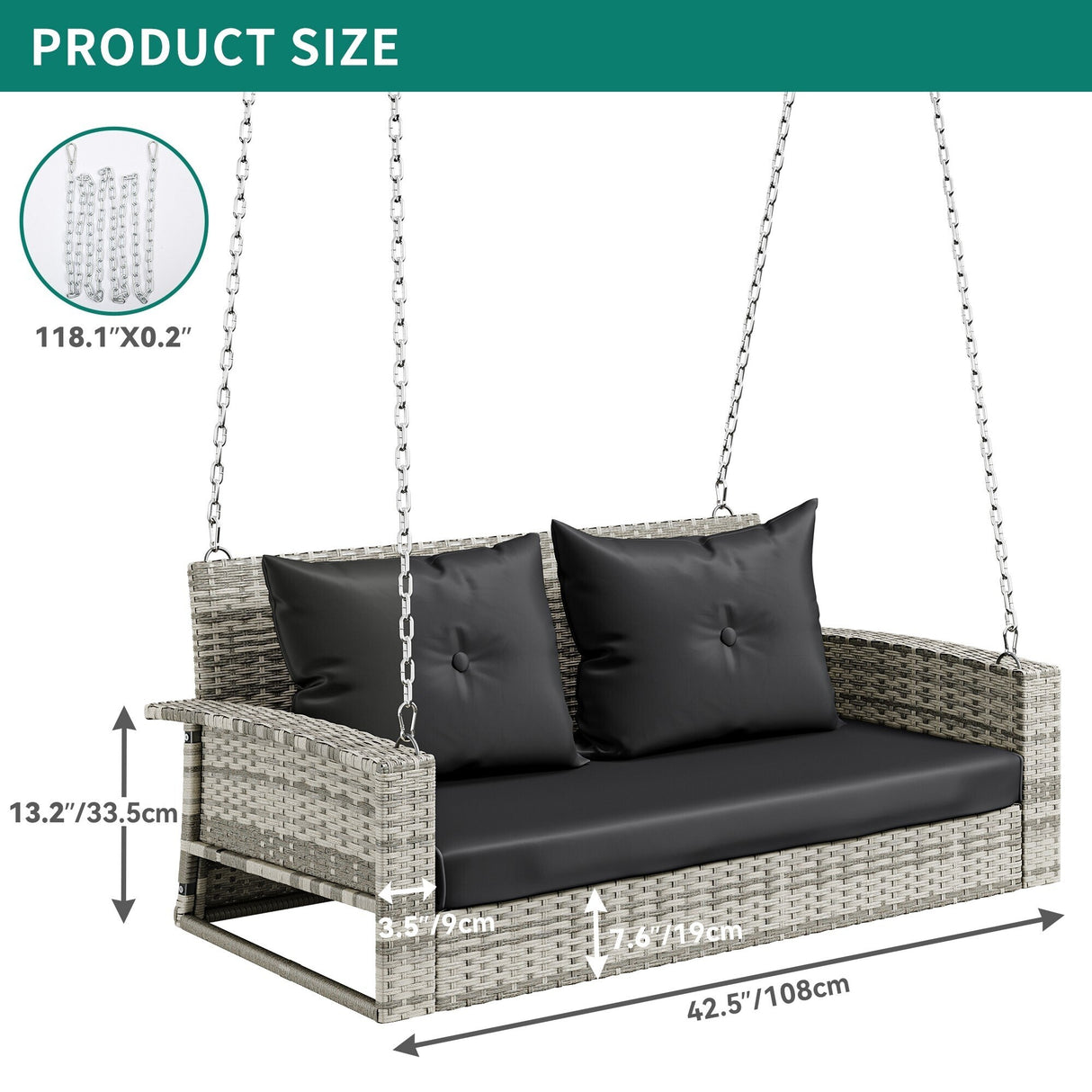 2 Person Porch Swing