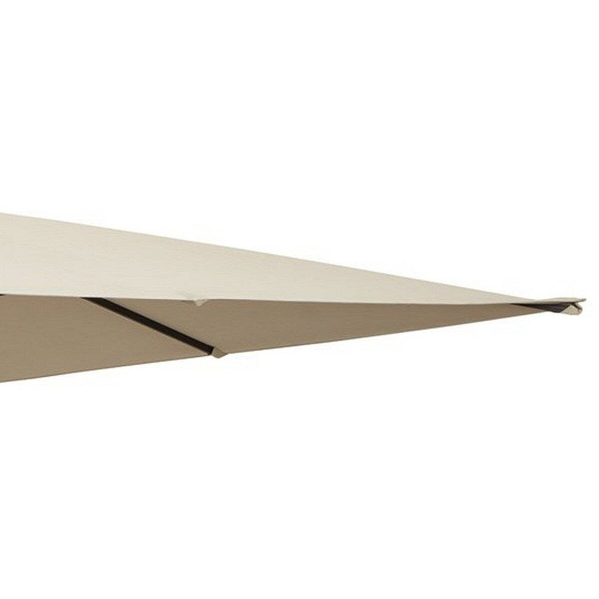 2 Piece 11" Fabric Octagonal Umbrella Set, Beige