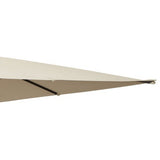 2 Piece 11" Fabric Octagonal Umbrella Set, Beige