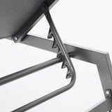 2-Piece All Weather Outdoor Patio Chaise Lounge Chairs with Five-Position Adjustable Aluminum Recliner