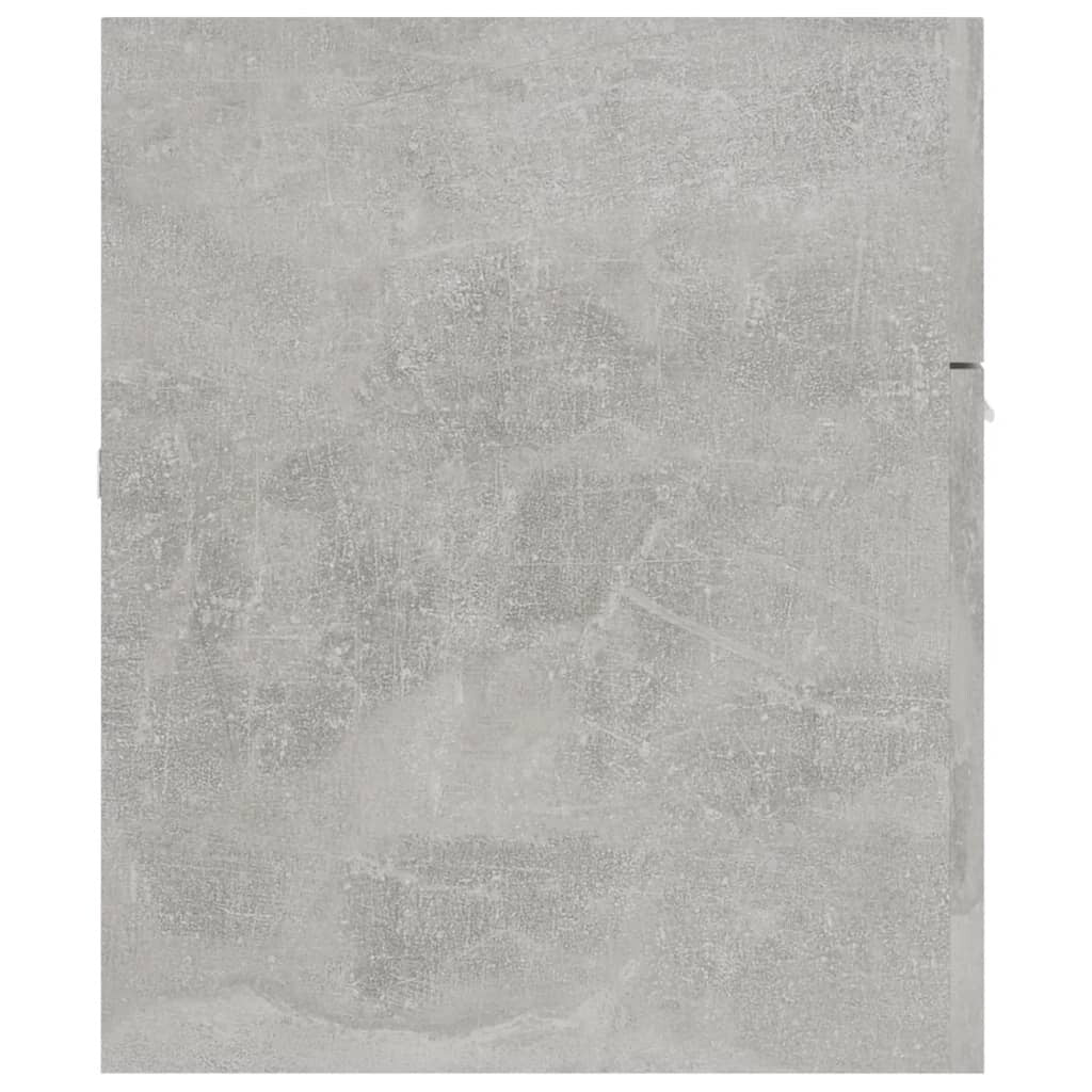 2 Piece Bathroom Furniture Set Concrete Gray Chipboard