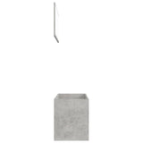 2 Piece Bathroom Furniture Set Concrete Gray Chipboard
