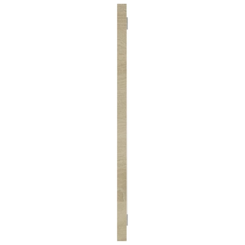 2 Piece Bathroom Furniture Set White and Sonoma Oak Chipboard