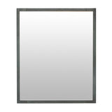 2 Piece Bathroom Vanity with 2 Door Storage, Gray