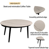2-Piece Ember Black Aluminum Patio Conversation Set with Gray Cushions and Stone Coffee Table