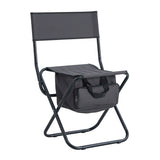 2-Piece Folding Outdoor Chair with Storage Bag,Portable Chair for Indoor,Outdoor Camping,Picnics and Fishing