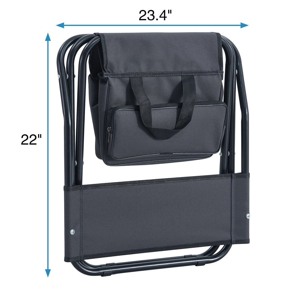 2-Piece Folding Outdoor Chair with Storage Bag,Portable Chair for Indoor,Outdoor Camping,Picnics and Fishing