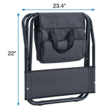2-Piece Folding Outdoor Chair with Storage Bag,Portable Chair for Indoor,Outdoor Camping,Picnics and Fishing