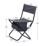 2-Piece Folding Outdoor Chair with Storage Bag,Portable Chair for Indoor,Outdoor Camping,Picnics and Fishing