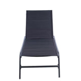 2-Piece Set Outdoor Patio Five-Position Adjustable Metal Recliner - 66.1"*21.65"*36.6"