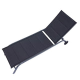 2-Piece Set Outdoor Patio Five-Position Adjustable Metal Recliner - 66.1"*21.65"*36.6"