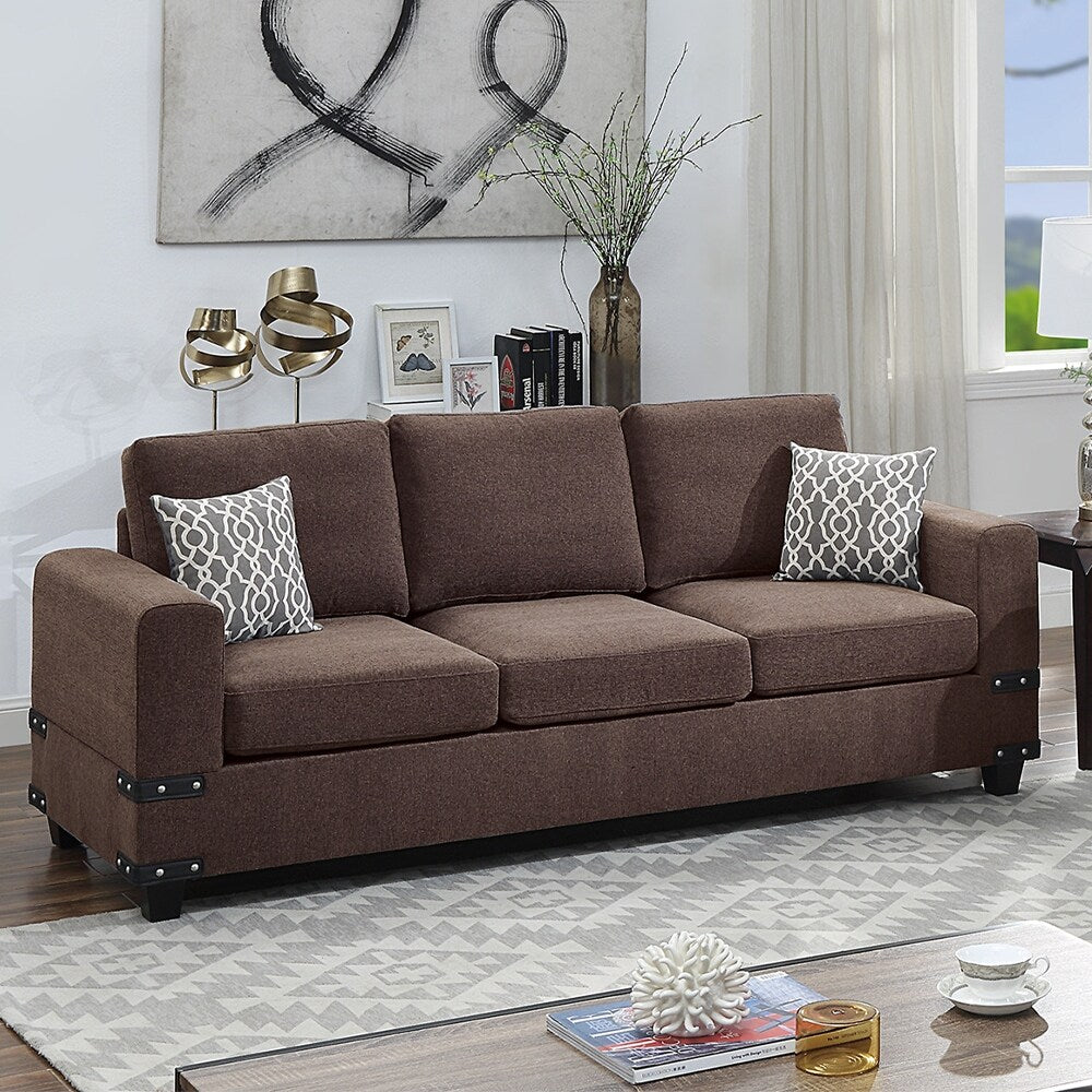 2 Piece Sofa Set With Accent Pillows