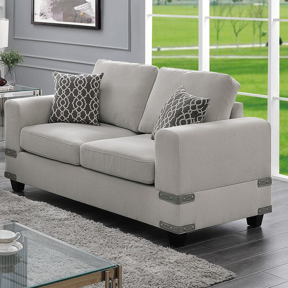2 Piece Sofa Set With Accent Pillows