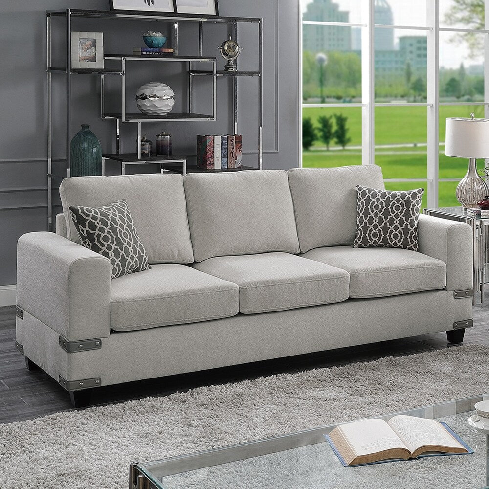 2 Piece Sofa Set With Accent Pillows