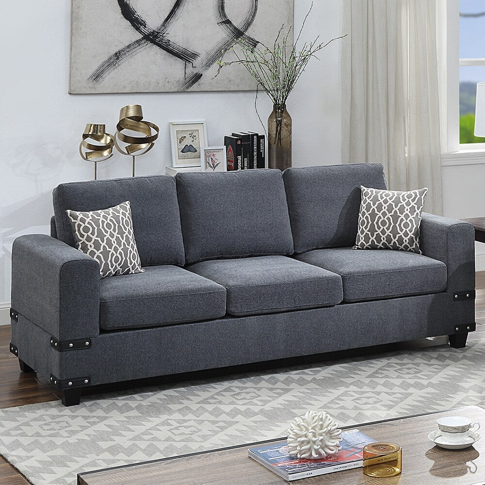 2 Piece Sofa Set With Accent Pillows